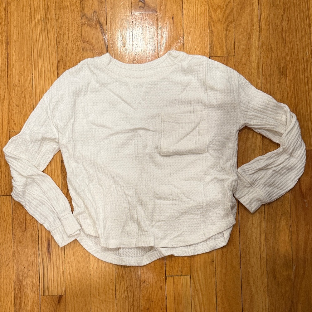 Treasure & Bond Girls White Long Sleeve Top Size M